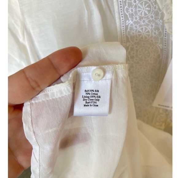 4 Love and Liberty x Johnny Was NWT Silk Sheer Blouse Dress Beach Cover Up - Picture 5 of 5